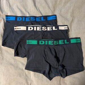 Diesel Black Boxer Briefs 3 pack
